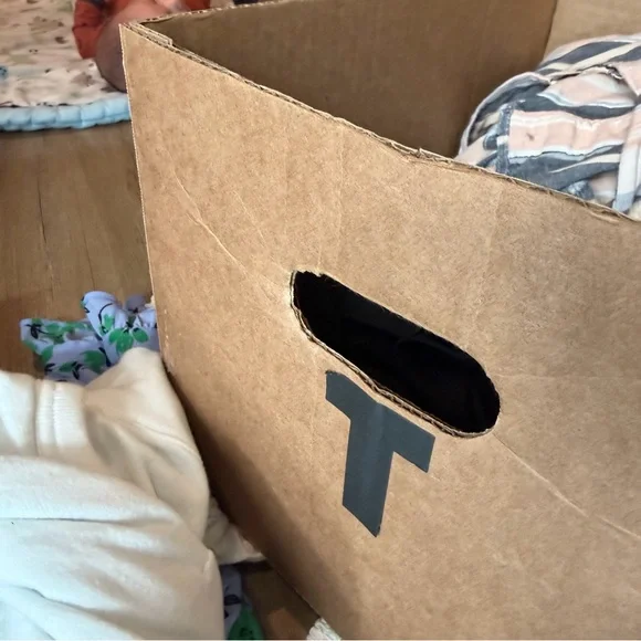 American Eagle Striped Button Front Romper Pink Grey - Picture 9 of 9